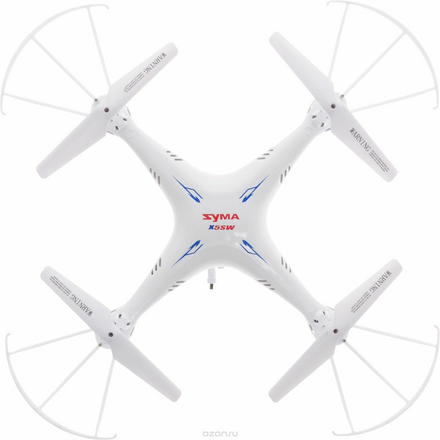 Syma Квадрокоптер на радиоуправлении X5SW цвет белый X5SW white