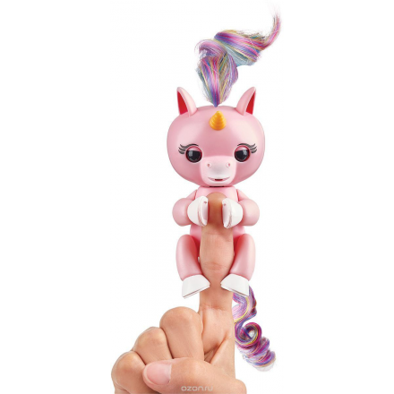 Fingerlings Интерактивная игрушка Единорог Гемма цвет розовый 3707