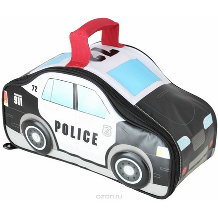 Термосумка детская Thermos "Police Car Novelty", цвет: черно-белый, 5 л 416131