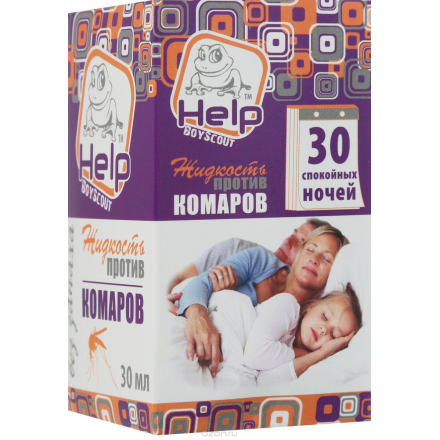 Средство от комаров "Help", без запаха, 30 мл 80500