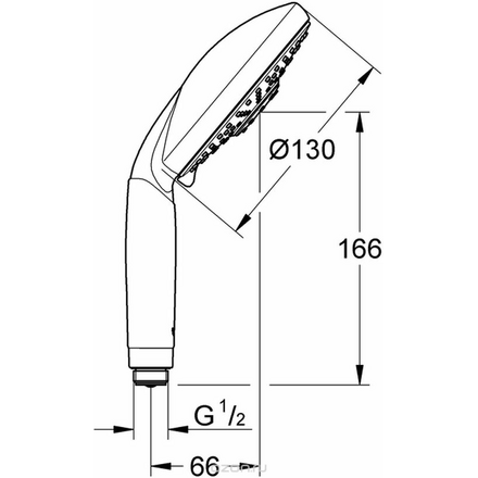 Душ ручной GROHE "Rainshower Classic". 28764000