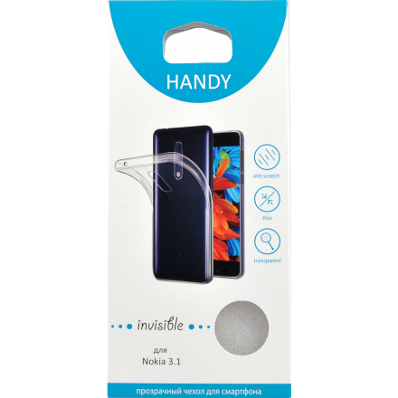 Чехол Handy Invisible для Nokia 3.1 Transperent