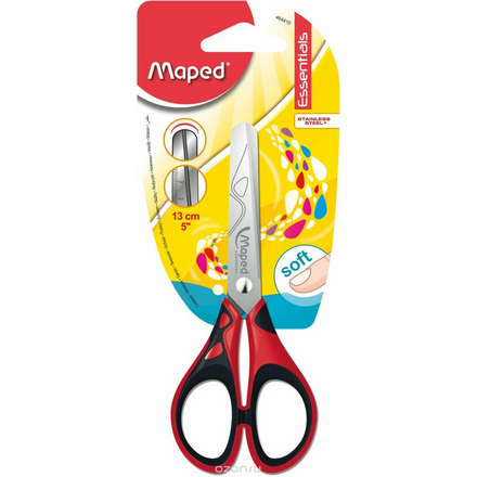 Maped Ножницы Essentials Soft цвет красный черный 13 см 464410