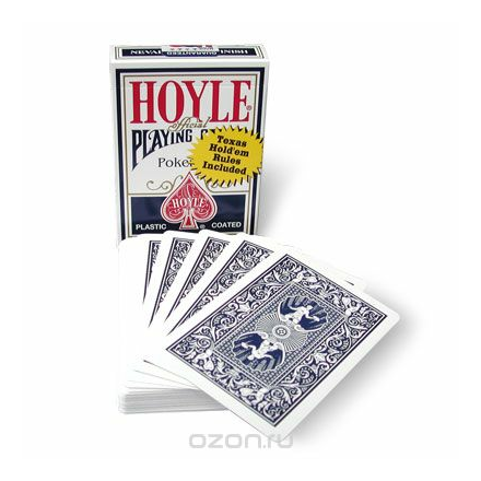 Игральные карты "Hoyle", цвет: синий К-083