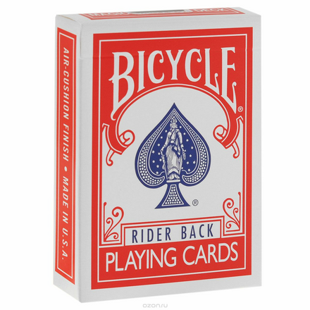 Карты для фокусов Bicycle "Card Toon Deck", цвет: красный, белый, черный, 56 шт К-020