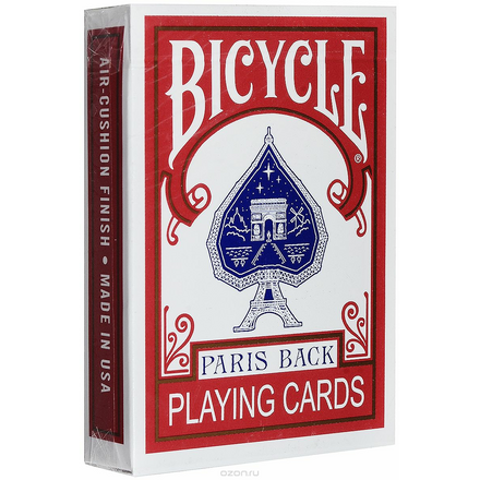 Карты игральные Bicycle "Paris Back", ограниченная серия, цвет: красный, 54 карты К-775