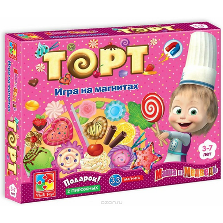 Vladi Toys Игра магнитная Юный повар Торт VT3003-01