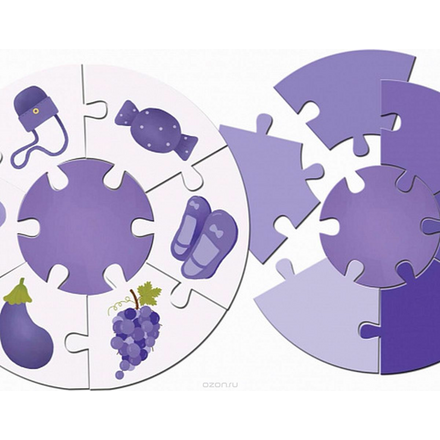 Маленький гений Пазл для малышей Цвета и оттенки 91440