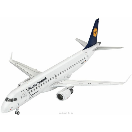 Revell Модель для сборки Пассажирский самолет Embraer 190 авиакомпании Lufthansa 03937R