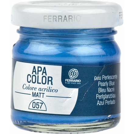 Ferrario Краска акриловая Apa Color цвет синий перламутровый BA0040А0057