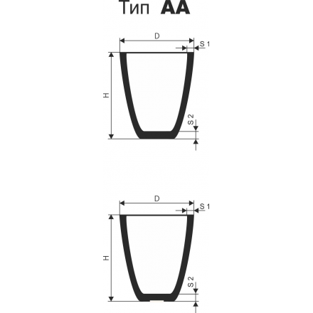 Тигель ЛУГА-АБРАЗИВ Aa- 100 l2