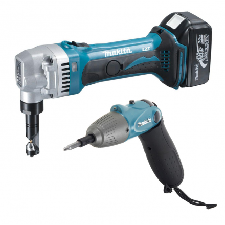 Набор Makita Ножницы по металлу djn161rfe +Отвертка аккумуляторная 6723dw Ножницы по металлу djn161rfe +Отвертка аккумуляторная 6723dw