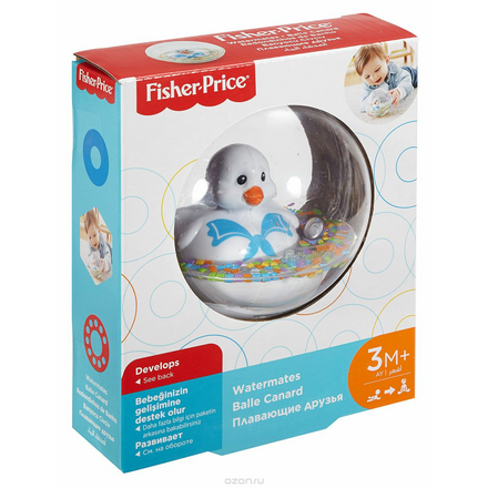 Fisher-Price Развивающая игрушка Уточка цвет белый