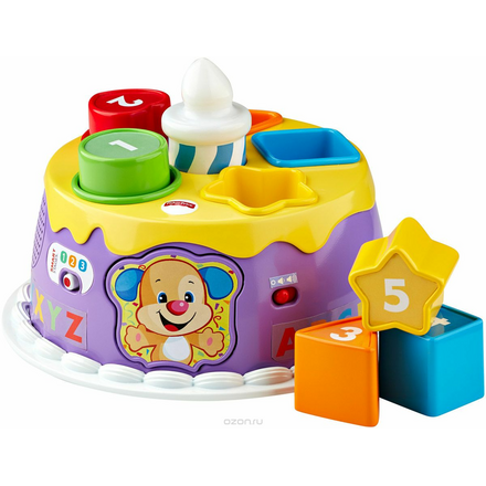 Fisher-Price Развивающая игрушка Торт с волшебными огоньками