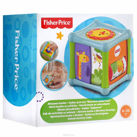 Fisher-Price Кубик для игр "Веселые животные"