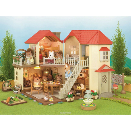 Sylvanian Families Игровой набор Большой дом со светом 2752