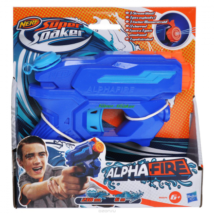 Водный бластер Nerf "Super Soaker. Альфа", цвет: синий, оранжевый