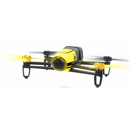 Parrot Квадрокоптер на радиоуправлении Bebop Drone + Skycontroller цвет желтый PF725102