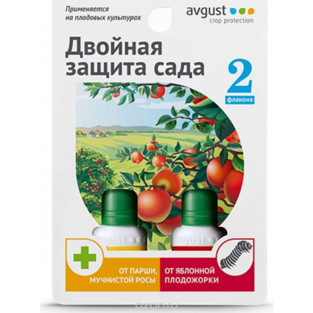 Комплекс препаратов от болезней и вредителей Avgust "Раек+Сэмпай", 10 мл + 10 мл 21673