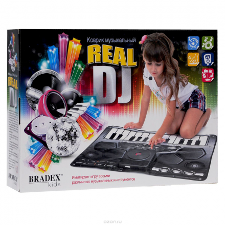 Bradex Музыкальный развивающий коврик "Real DJ" DE 0078