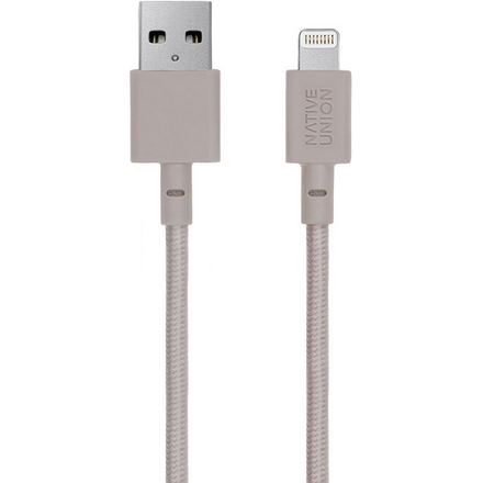 Дата-кабель Native Union Belt Lightning-USB MFI 3м Beige