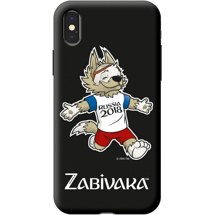 Клип-кейс Deppa FIFA iPhone X TPU принт Zabivaka 4