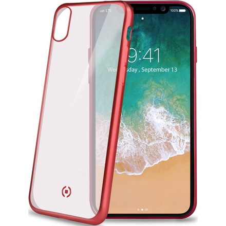 Клип-кейс Celly Laser Matt iPhone X Red