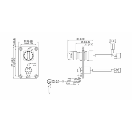 Панель замка зажигания с кнопкой Suzuki, KLS 3710096L00000