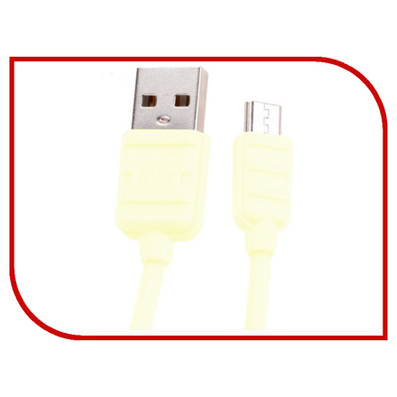 Аксессуар BYZ BL-671 USB - MicroUSB Yellow