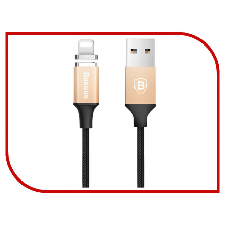 Аксессуар Baseus Magnetic Lightning 8 pin 1.2m Gold-Black