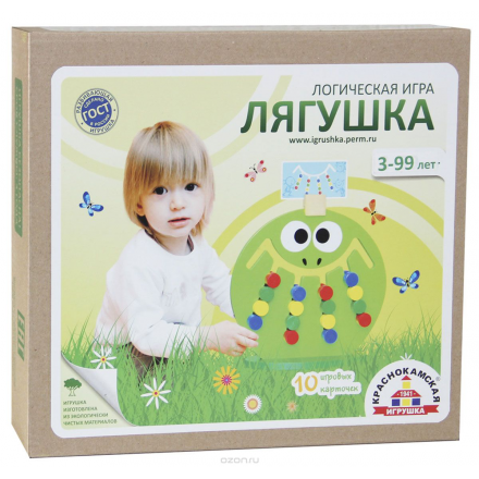 Краснокамская игрушка Обучающая игра Лягушка ЛИ-01