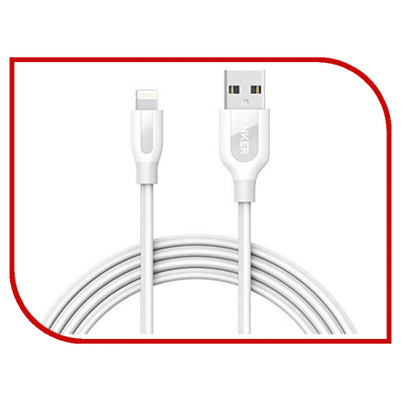 Аксессуар Anker PowerLine+ USB-Lightning 0.9m White A8121H22