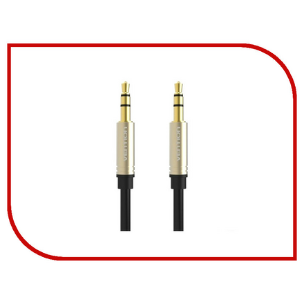 Аксессуар Vention Jack 3.5mm M/Jack 3.5mm M 0.5m Black P360AC-B050