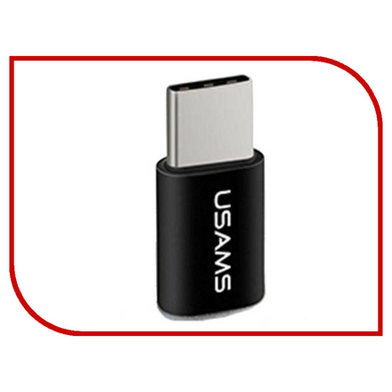 Аксессуар USAMS US-SJ174 USB Type-C - Micro USB Adapter Black