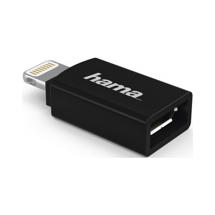 Адаптер Hama H-178400 micro USB (f)-Lightning черный (00178400)