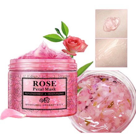 Ночная маска BioAqua Rose Petal Mask Sleeping Mask (Объем 120 г) 120 мл