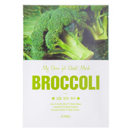 Тканевая маска A'pieu My Skin-Fit Sheet Mask Broccoli (Объем 25 г) 25 мл