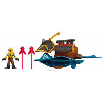 Imaginext Игровой набор Капитан Немо и скат