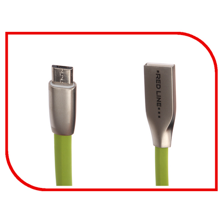 Аксессуар Red Line Smart High Speed USB - microUSB Green УТ000016055