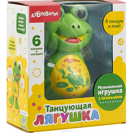 Музыкальная игрушка Азбукварик Танцующая лягушка 4680019281797