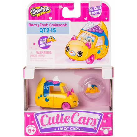 Машинка Cutie Cars Berry Fast Croissant с фигуркой Shopkins, 3 сезон 56749/ast57100