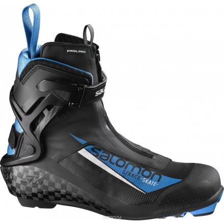 Ботинки лыжные мужские Salomon S/Race Skate Prolink, цвет: черный. Размер 9,5 (42,5) L39921800095