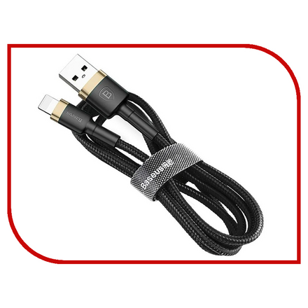 Аксессуар Baseus APPLE 8-pin Cafule 2.4A 1m Gold-Black CALKLF-BV1 CALKLF-A09