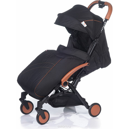 Коляска прогулочная BabyHit Amber Plus, цвет: черный AMBER PLUS_LINEN BLACK