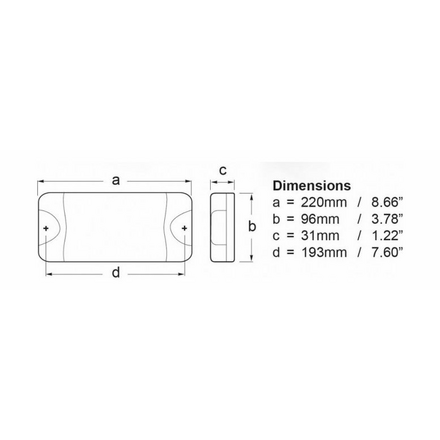 Светильник 177x100x30 мм, белый 2JA980604011