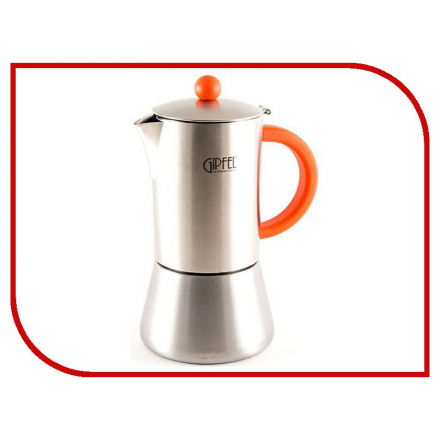 Кофеварка Gipfel Crupp 300ml на 6 порций Steel-Red 5317