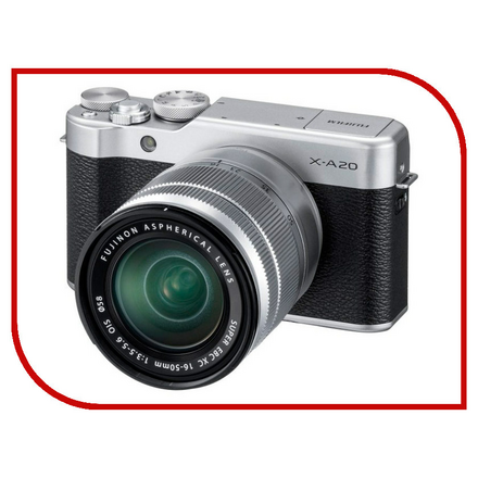 Фотоаппарат Fujifilm X-A20 Kit XC 15-45mm F/3.5-5.6 OIS PZ Silver