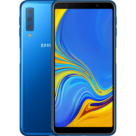 Смартфон Samsung Galaxy A7 (2018) Blue (Безлимитный интернет при покупке Samsung Galaxy)