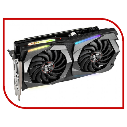 Видеокарта MSI GeForce GTX 1660 Ti 1500Mhz PCI-E 3.0 6144Mb 12000Mhz 192 bit 3xDP HDMI GTX 1660 Ti Gaming X 6G