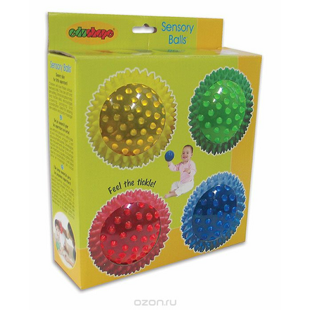 Набор детских массажных мячей Edushape "Sensory Balls", 4 шт. 705175